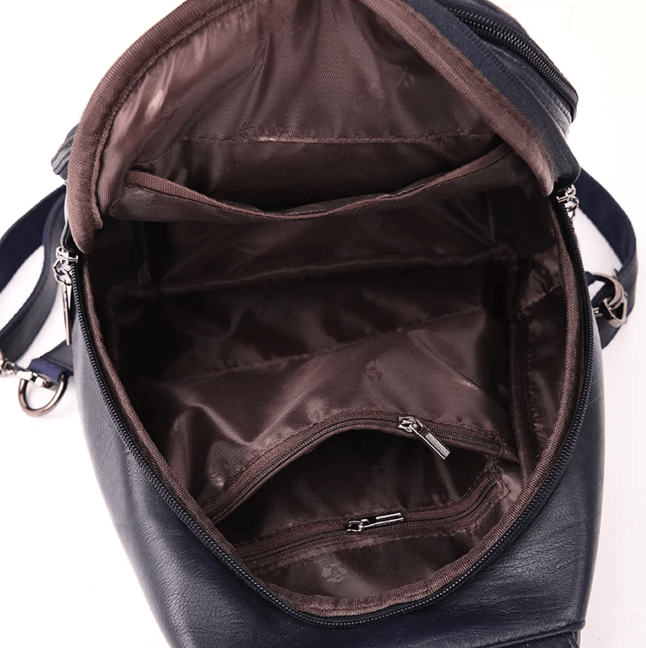Waterproof Vegan Leather Anti-Theft Backpack for Women – Convertible Rucksack & Handbag with Hidden Zipper