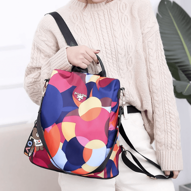 Waterproof Anti-Theft Backpack – Stylish USB Charging Backpack for Women with Hidden Zipper Design