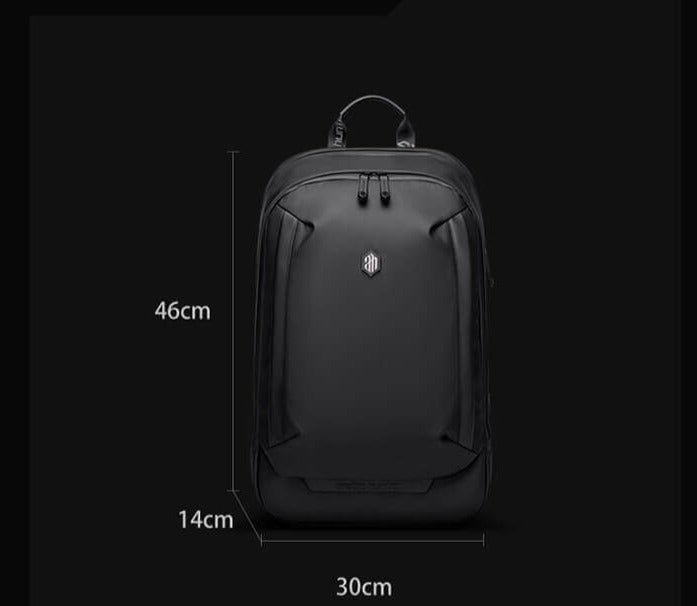 Luxe Anti-Theft 15.6" Laptop Backpack – Waterproof, USB Charging Port, Business & Travel Ready – Black