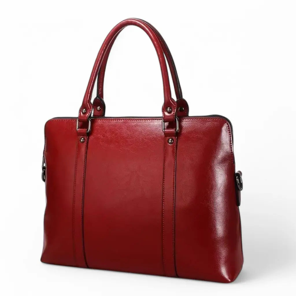 14-Inch Leather Laptop Bag for Women – Elegant, Durable & Water-Resistant