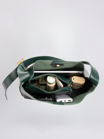 Minimalist Vegan Leather Shoulder Bag