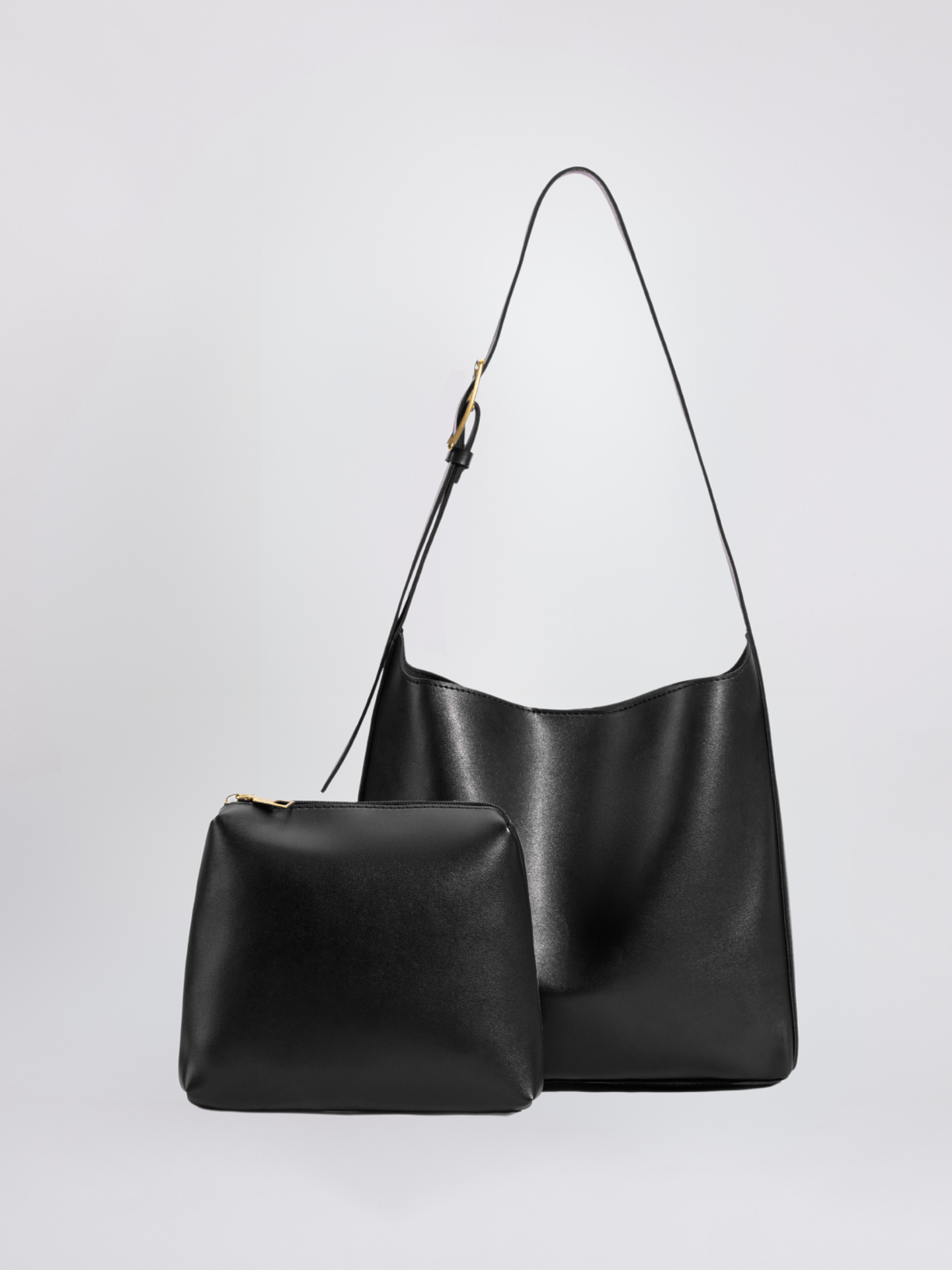 Minimalist Vegan Leather Shoulder Bag