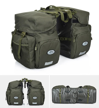 Waterproof Bike Pannier – Double Rear Bag with Large Storage Capacity