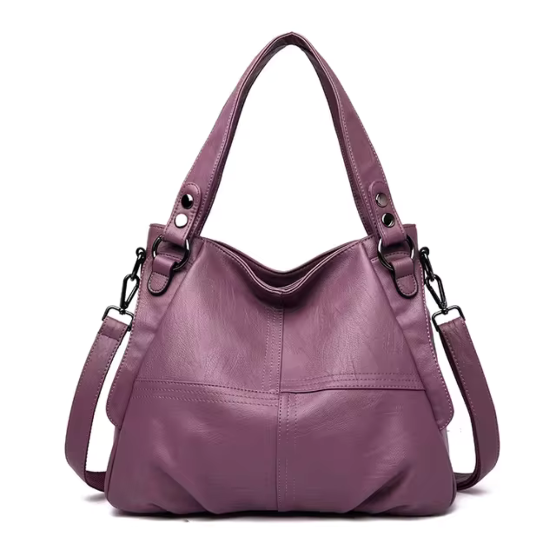 Luxury Leather Shoulder Bag for Women – Elegant Everyday Handbag with Spacious Compartments