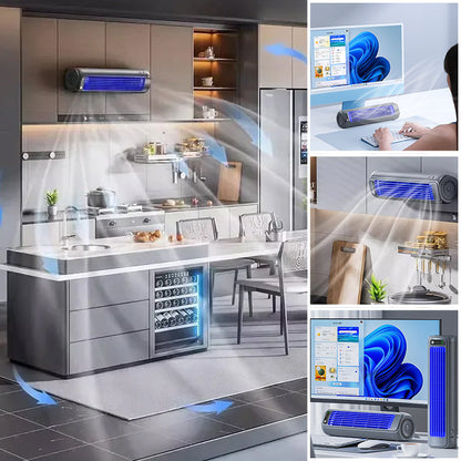 Portable Air Cooler with LED Light – 2-in-1 Fan & Air Purifier for Home & Office