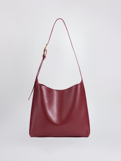 Minimalist Vegan Leather Shoulder Bag