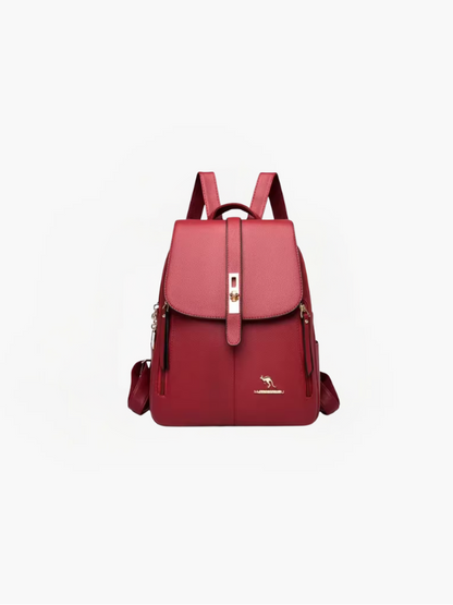 Ava Anti-Theft Women's Backpack – PU Leather RFID Backpack with Hidden Zippers & Multiple Compartments