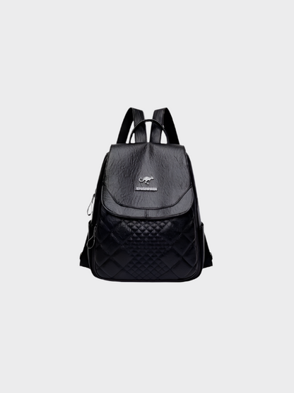 Maeve Anti-Theft PU Leather Backpack with RFID Protection – Stylish & Secure Women's Daypack