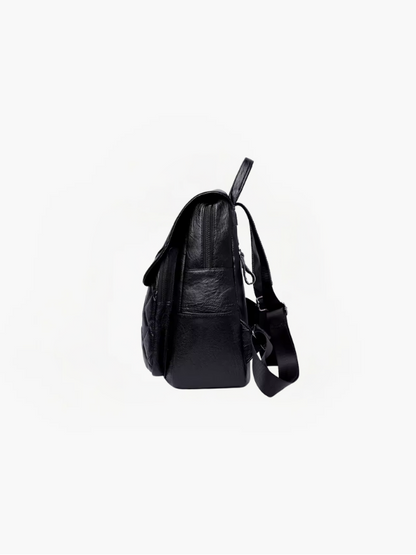 Maeve Anti-Theft PU Leather Backpack with RFID Protection – Stylish & Secure Women's Daypack