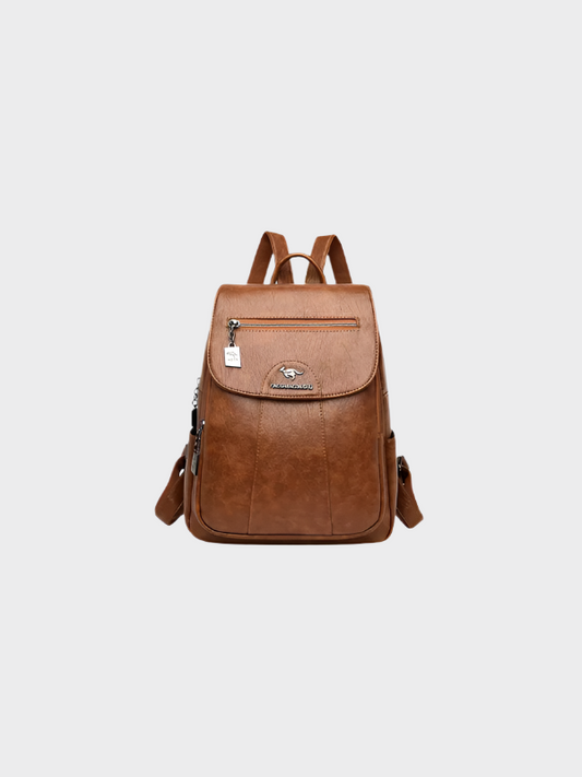 Remi Women's Anti-Theft PU Leather Backpack with RFID Protection – Stylish & Secure Daypack