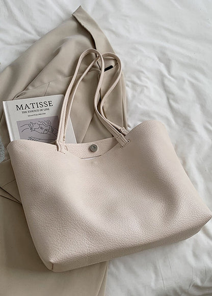 Soft Leather Tote Bag | Spacious Vegan Leather Work & Daily Tote for Women