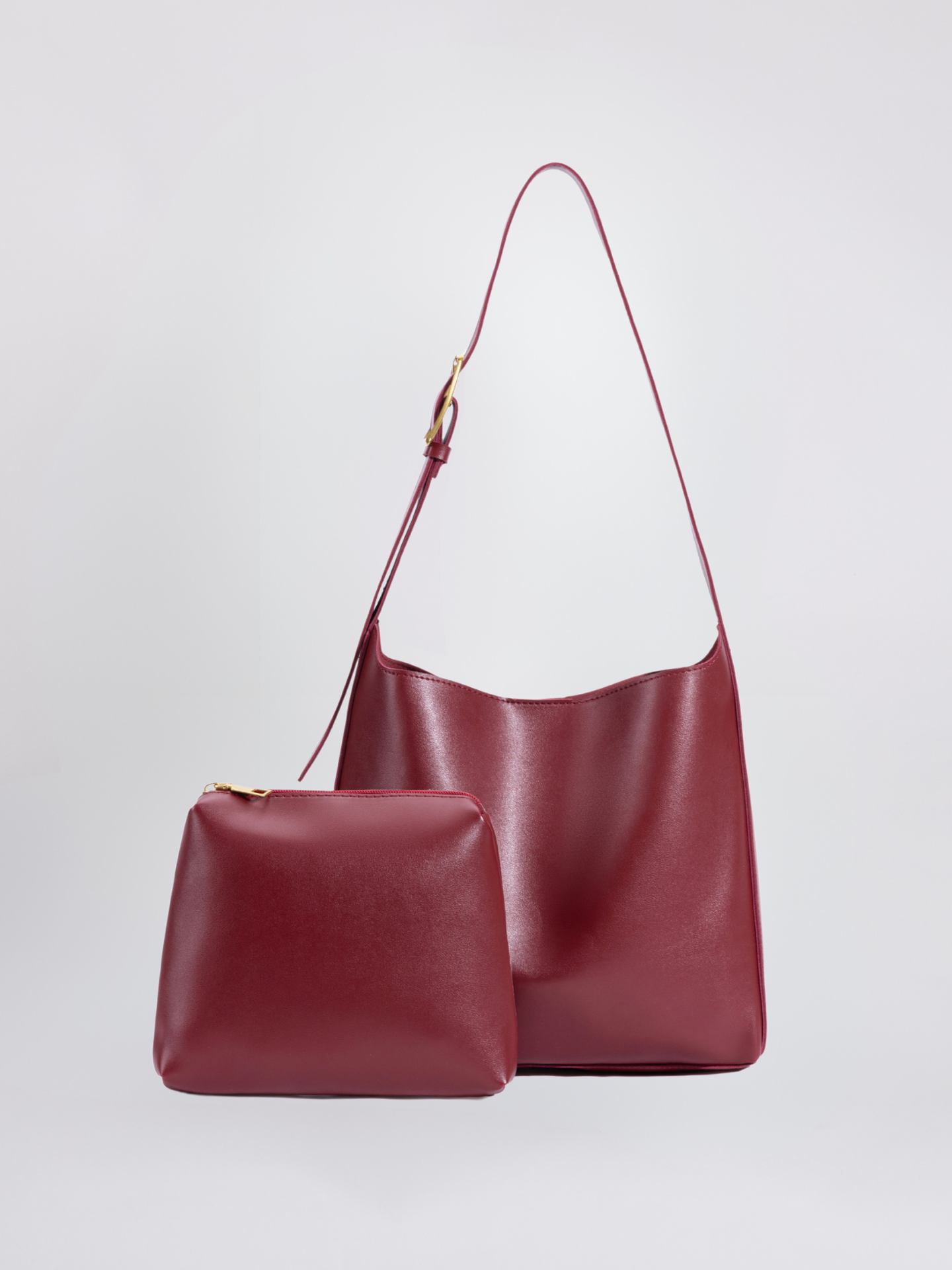 Minimalist Vegan Leather Shoulder Bag