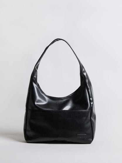 Minimalist Hobo Shoulder Bag – Vegan Leather
