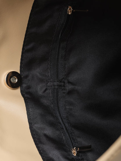 Minimalist Hobo Shoulder Bag – Vegan Leather