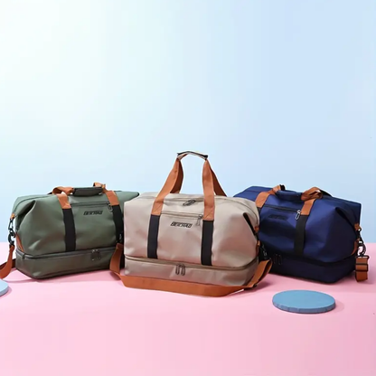 Waterproof Gym Duffel Bag with Shoe & Wet-Dry Compartments – Travel-Ready Sport & Weekend Bag