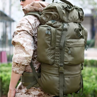 70L Waterproof Hiking Backpack – Expandable, Anti-Theft, Multi-Compartment Travel Rucksack