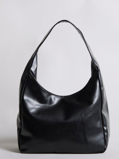 Minimalist Hobo Shoulder Bag – Vegan Leather
