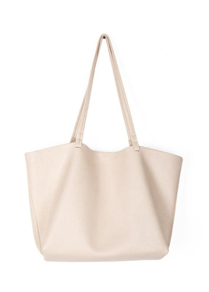 Timeless Leather Tote Bag – Work & Casual Laptop Shopper (Genuine / Vegan Leather)