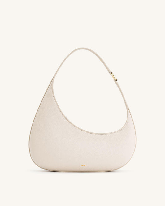 Minimalist Drop-Shaped Vegan Leather Shoulder Bag ‒ Modern Chic & Lightweight