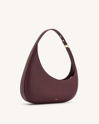 Minimalist Drop-Shaped Vegan Leather Shoulder Bag ‒ Modern Chic & Lightweight