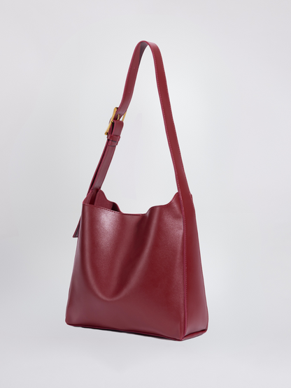 Minimalist Vegan Leather Shoulder Bag