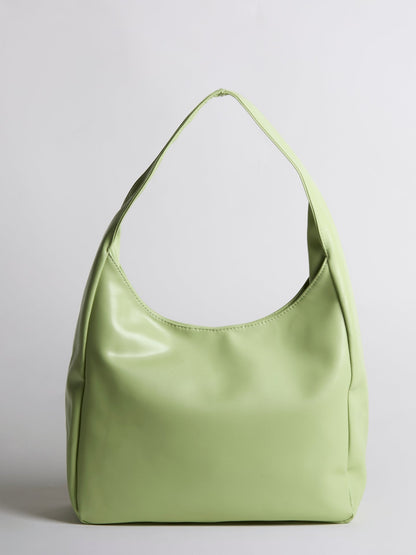 Minimalist Hobo Shoulder Bag – Vegan Leather