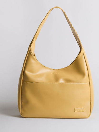 Minimalist Hobo Shoulder Bag – Vegan Leather