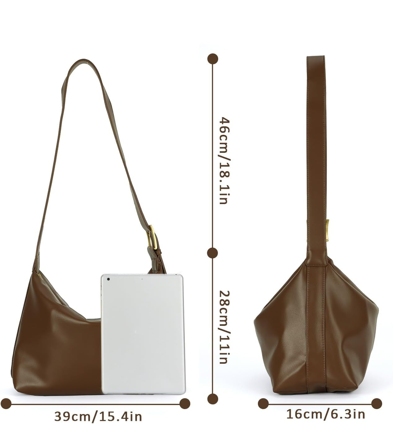 Minimalist Vegan Leather Shoulder Bag – Stylish & Practical Everyday Tote for Women