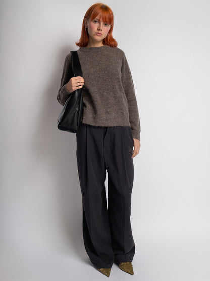 Minimalist Hobo Shoulder Bag – Vegan Leather