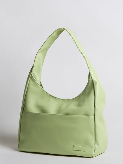 Minimalist Hobo Shoulder Bag – Vegan Leather
