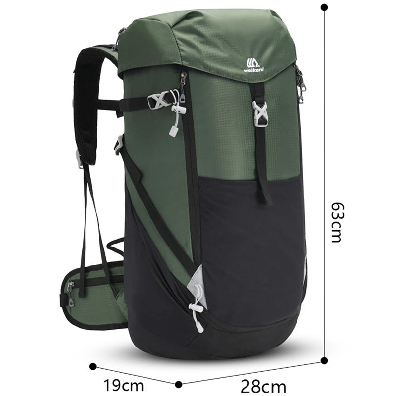50L Waterproof Nylon Hiking Backpack – Durable, Comfortable, Multi-Compartment Design for Outdoor Adventures
