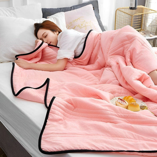 Soft & Lightweight Summer Blanket – Breathable Throw for Bed & Sofa, Available in Multiple Colors