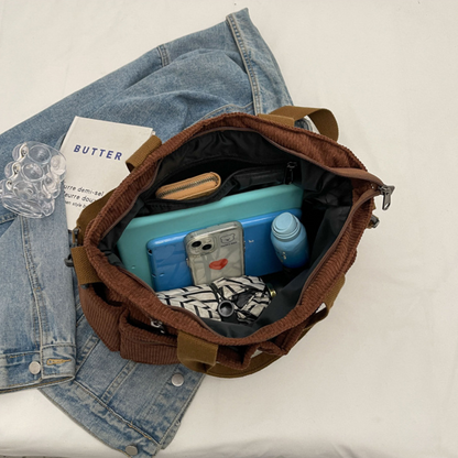 Vintage Canvas Shoulder Bag for Men & Women – Spacious, Durable & Practical Crossbody Messenger Bag