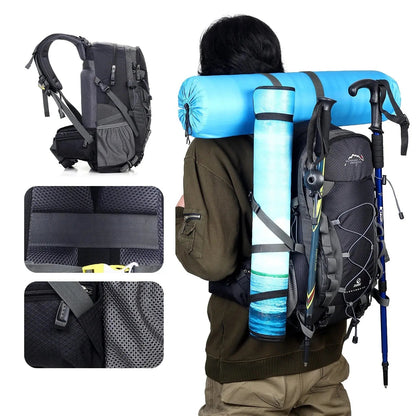 60L Waterproof Hiking & Trekking Backpack – Lightweight, Durable Rucksack for Camping & Adventure