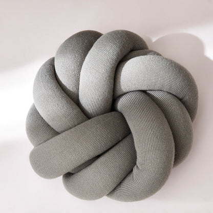 SnugKnot Cotton Knot Pillow – Handmade Decorative Throw Cushion for Sofa, Bed & Nursery