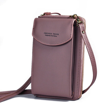 Forever Young Crossbody Phone Bag – Compact Shoulder Bag with Multiple Pockets