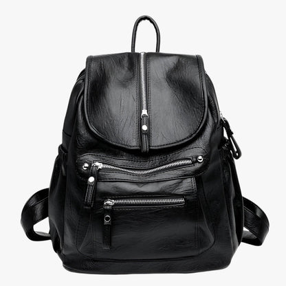 Stylish PU Leather Women's Backpack – Spacious, Waterproof & Comfortable