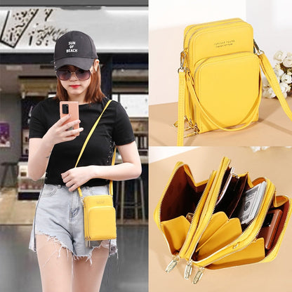 Elegant Compact Phone Crossbody Bag – Lightweight Crossbody Purse with Multiple Pockets