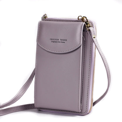 Forever Young Crossbody Phone Bag – Compact Shoulder Bag with Multiple Pockets
