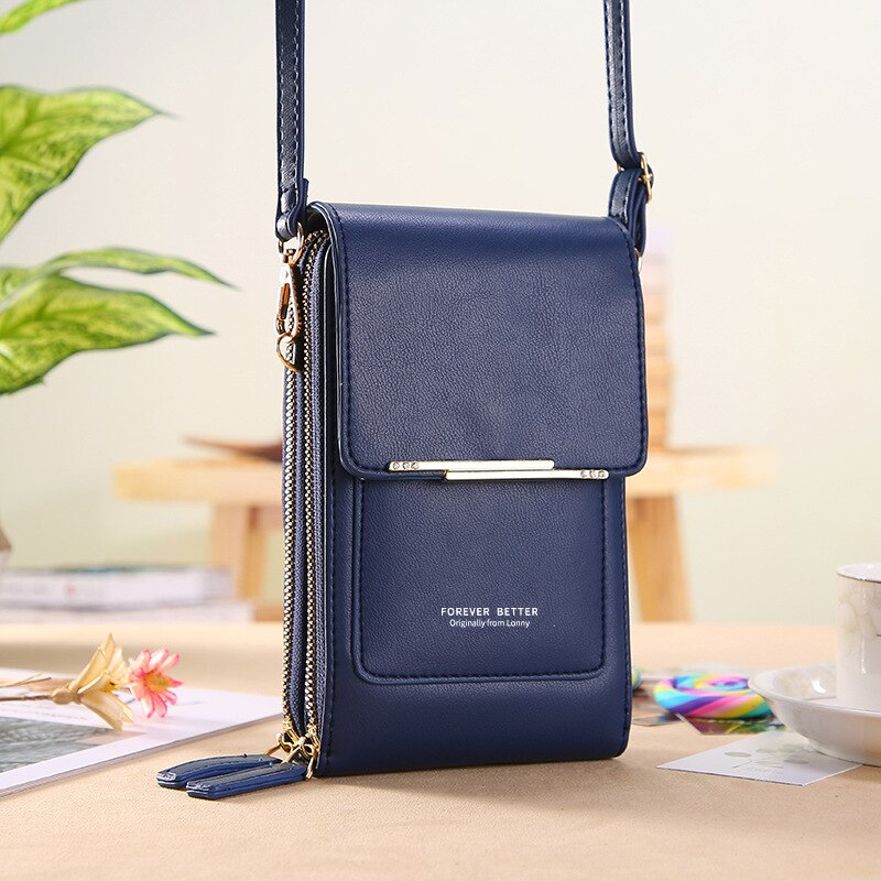 Forever Young Compact Crossbody Phone Wallet – Stylish Multi-Pocket Purse for Women