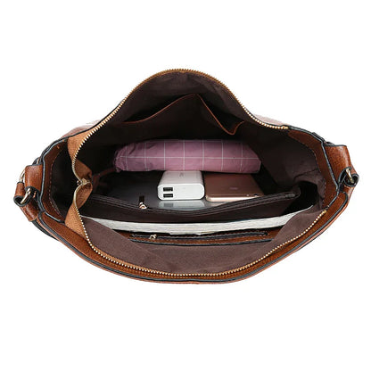Luxury Large Tote Shopper Bag – Stylish PU-Leather Work & Daily Tote for Women