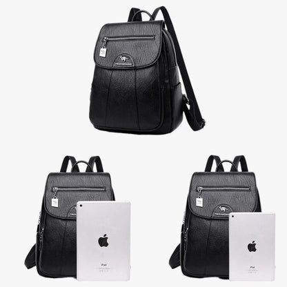 Stylish PU Leather Women's Backpack – Versatile, Secure & Spacious