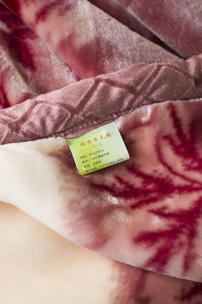 Luxury Floral Fleece Blanket – Ultra-Soft Warm Throw for Bed & Sofa