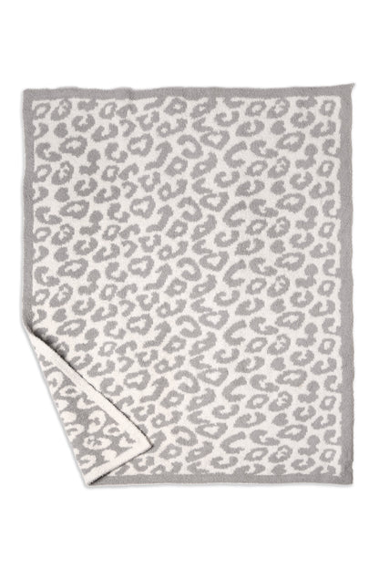 Soft Leopard Print Kids Fleece Blanket – Cozy Microfiber Throw for Nursery & Play