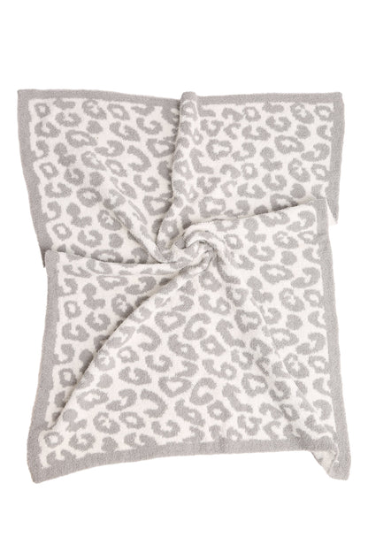 Soft Leopard Print Kids Fleece Blanket – Cozy Microfiber Throw for Nursery & Play