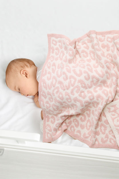Soft Leopard Print Kids Fleece Blanket – Cozy Microfiber Throw for Nursery & Play
