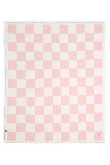 Kids Checkered Fleece Throw Blanket – Ultra Soft & Cozy