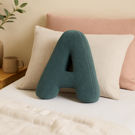 Soft Velvet Alphabet Letter Cushions – Personalized Kids Room Decor & Educational Play Pillow