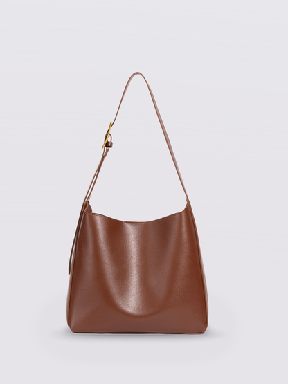 Minimalist Vegan Leather Shoulder Bag