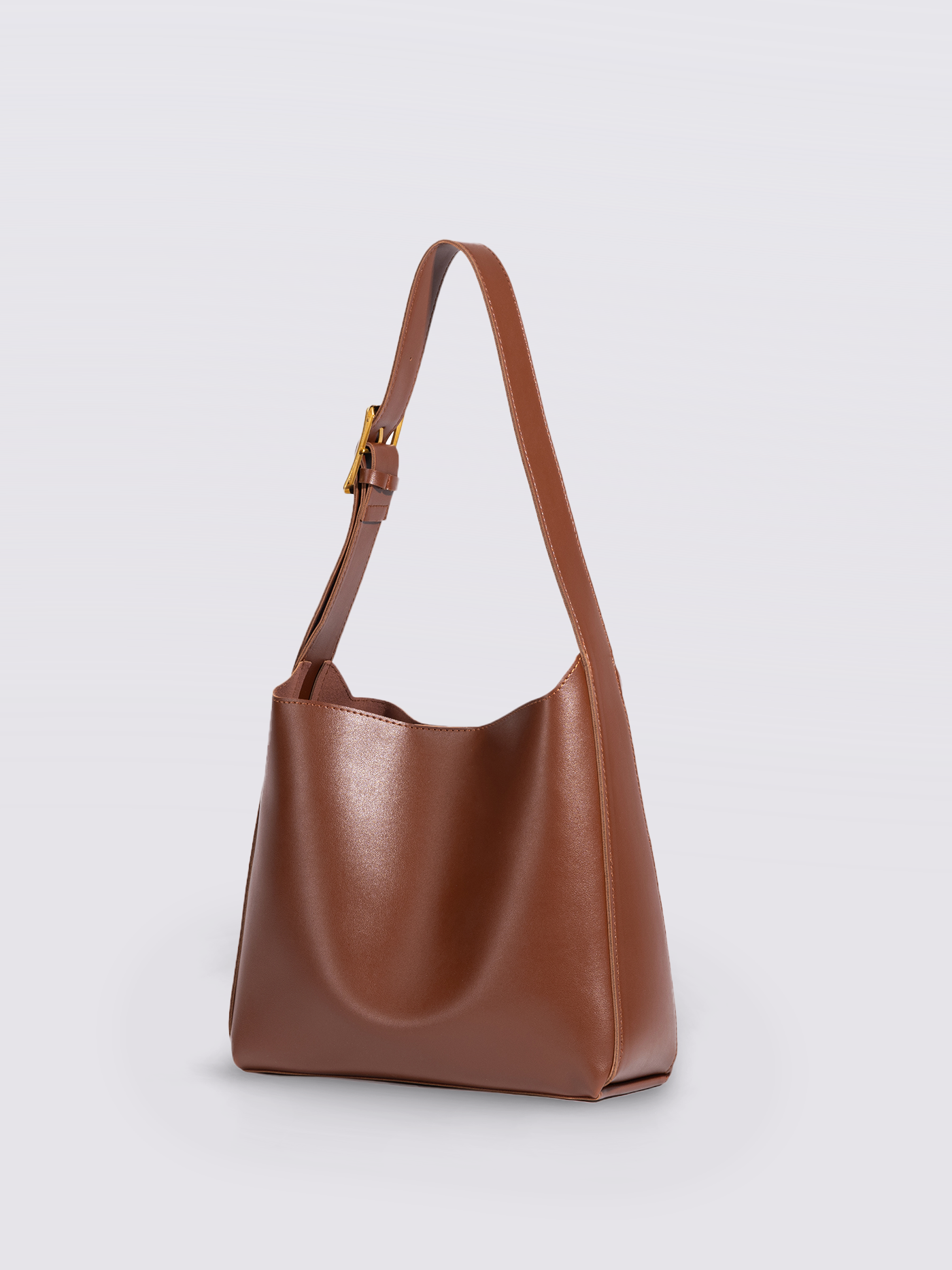 Minimalist Vegan Leather Shoulder Bag